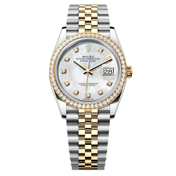 Rolex Datejust Yellow Gold White m126283rbr-0009 For Lady