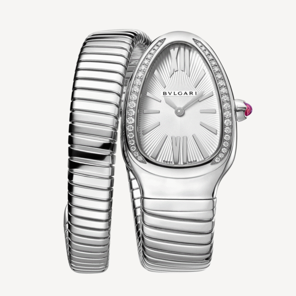 Bvlgari Serpenti Tubogas Watch Silver 103905 for Ladies